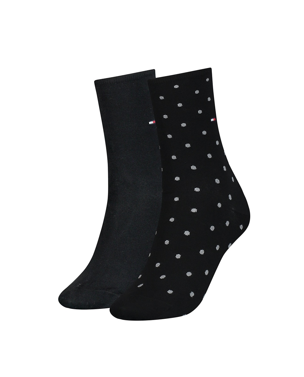 Pack calcetines de mujer Sock Dot topos - Tommy Hilfiger - Negro Negro-1