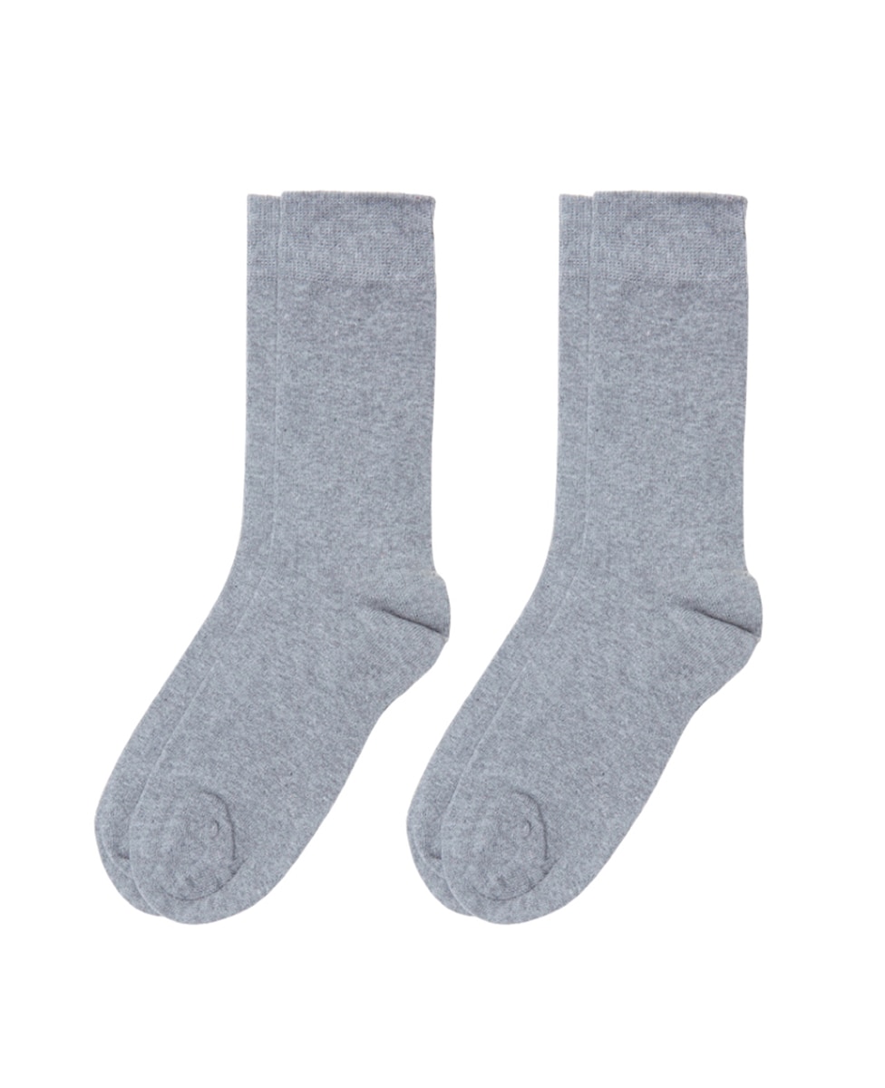 Pack de dois pares de meias de mulher Soxland em cinzento Cinzento-1