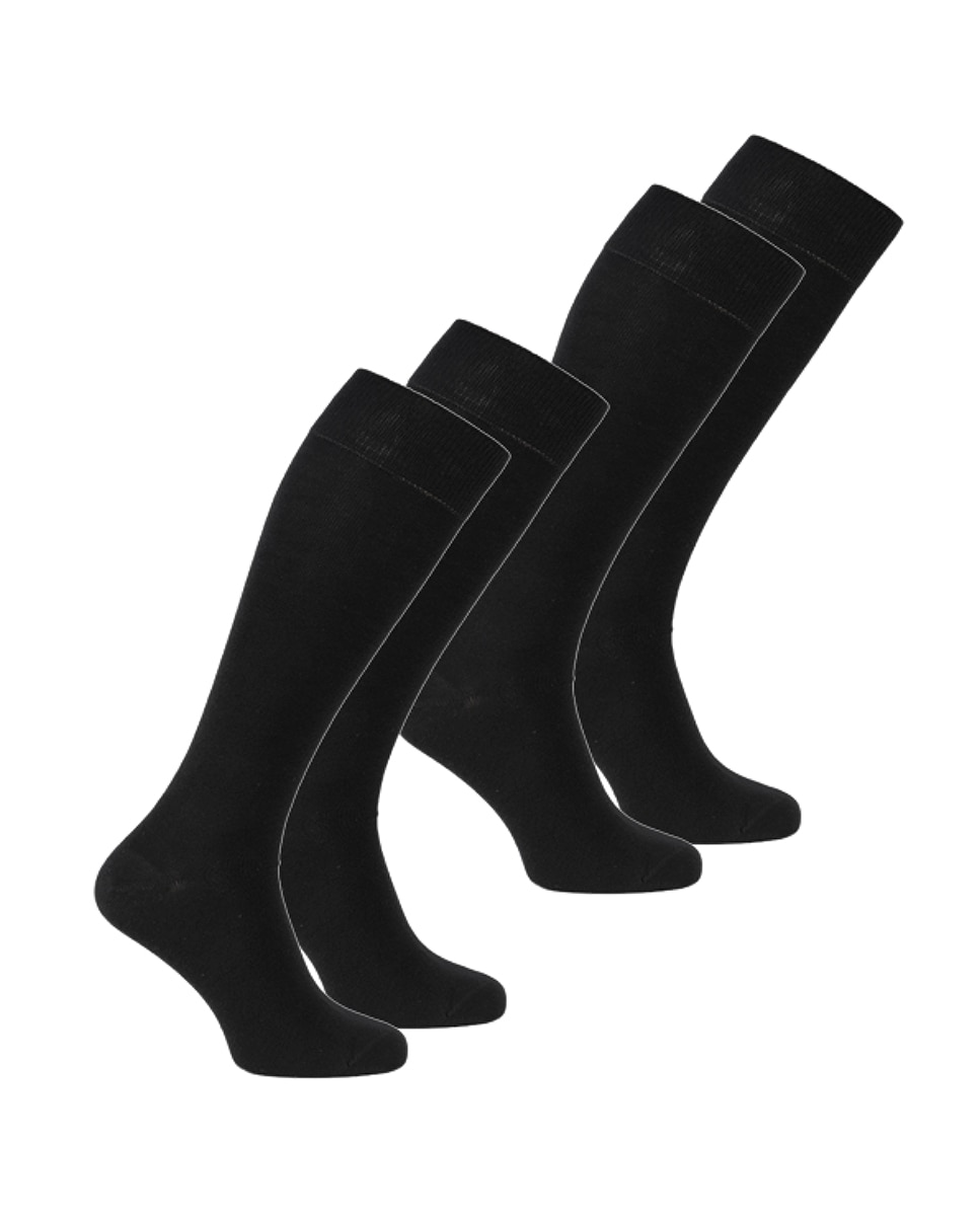 Calcetín básico de mujer alto y liso - Soxland - Negro Negro-1