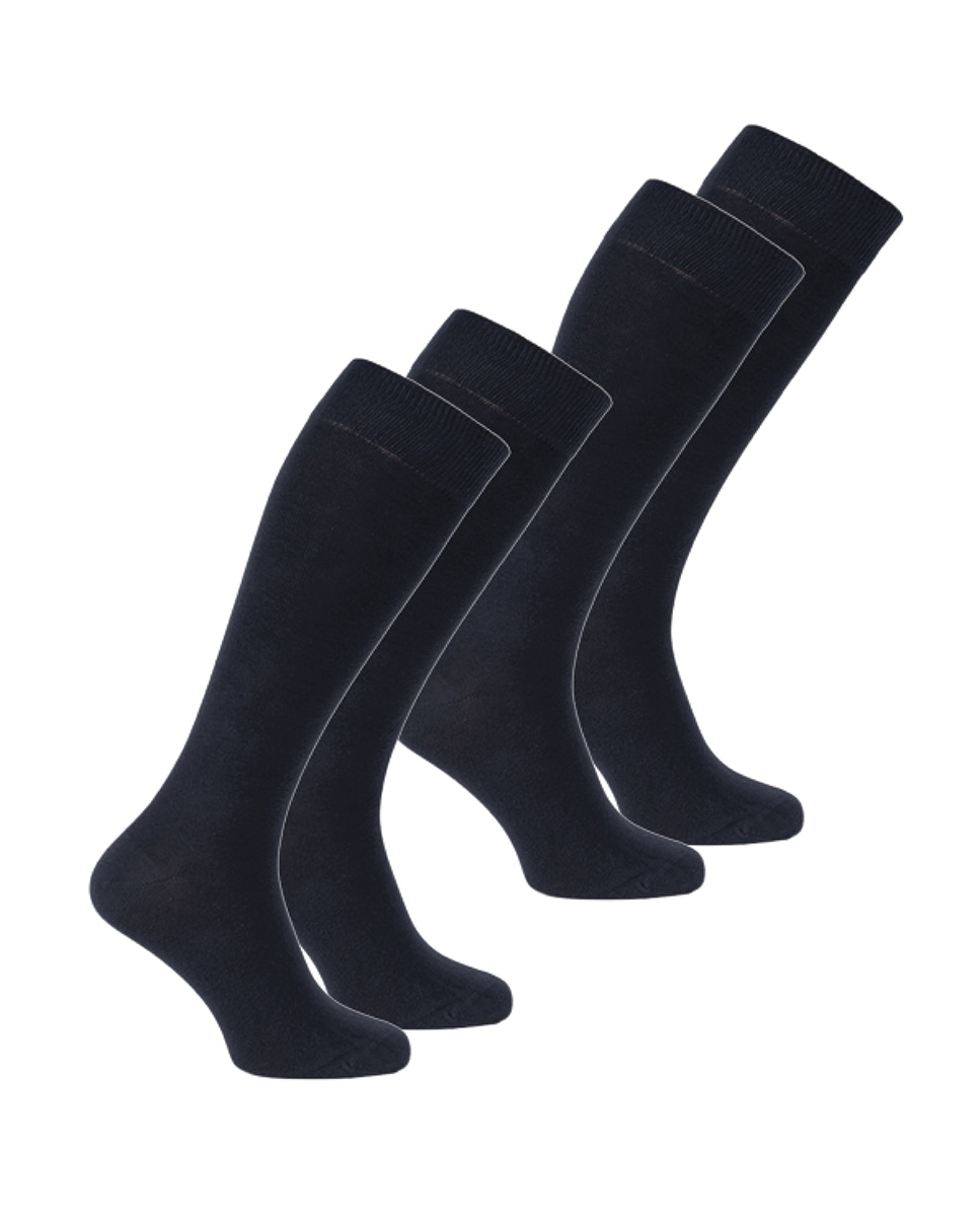 Calcetín básico de mujer alto y liso - Soxland - Azul marino Azul marino-1