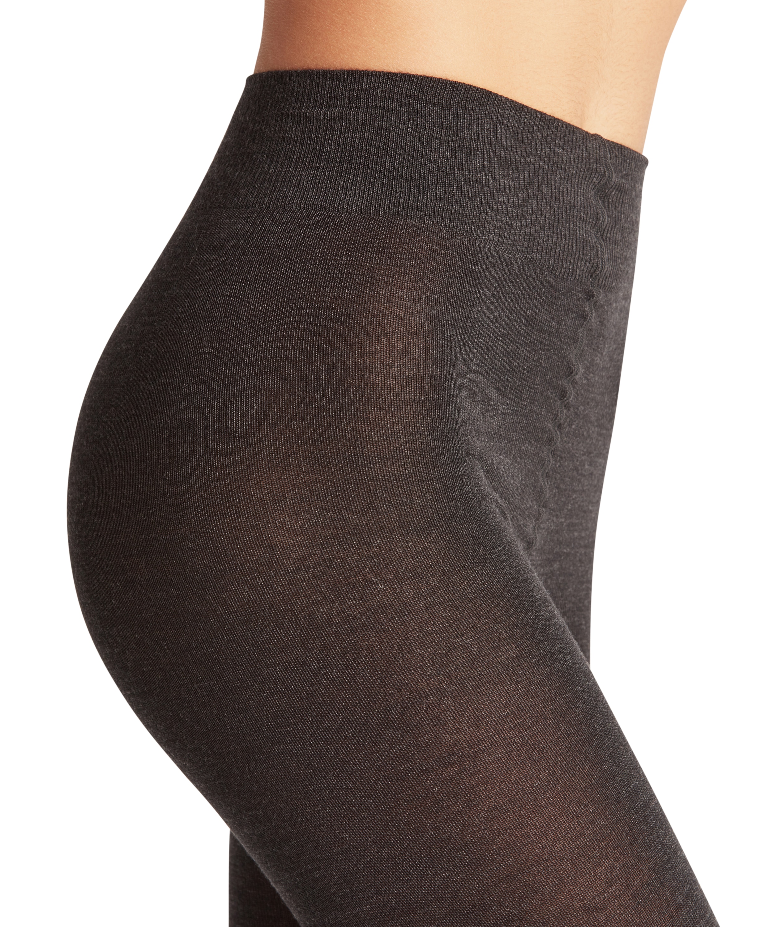 Collants de mulher Falke de lã e algodão Cinzento-escuro-5