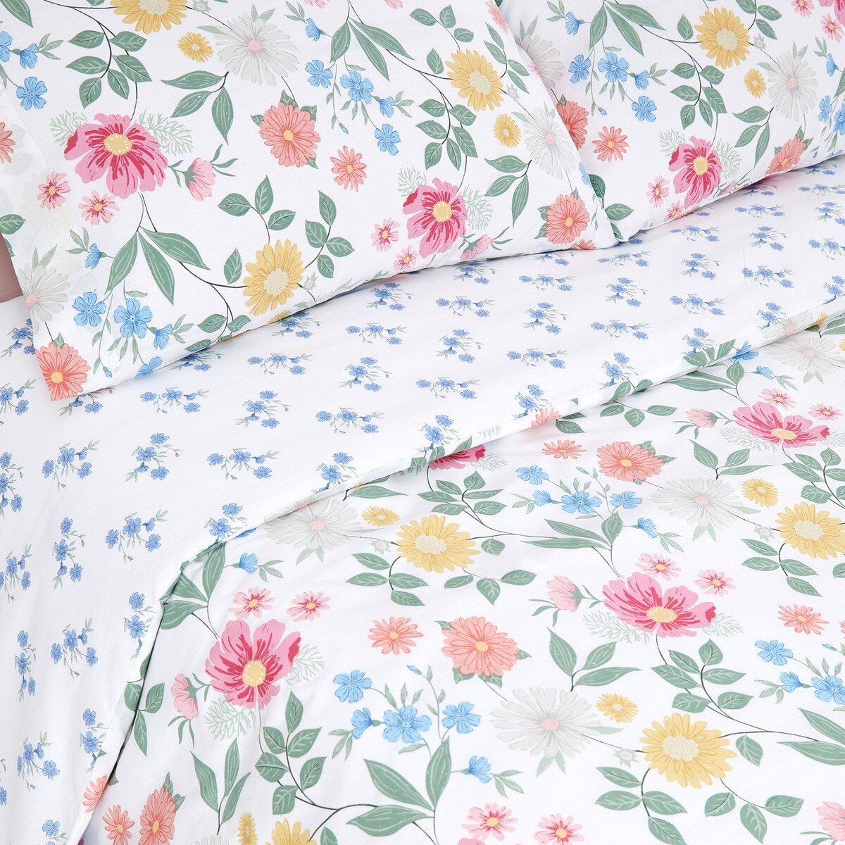 Conjunto de Capa de Edredão Wisteria Multicolor-1