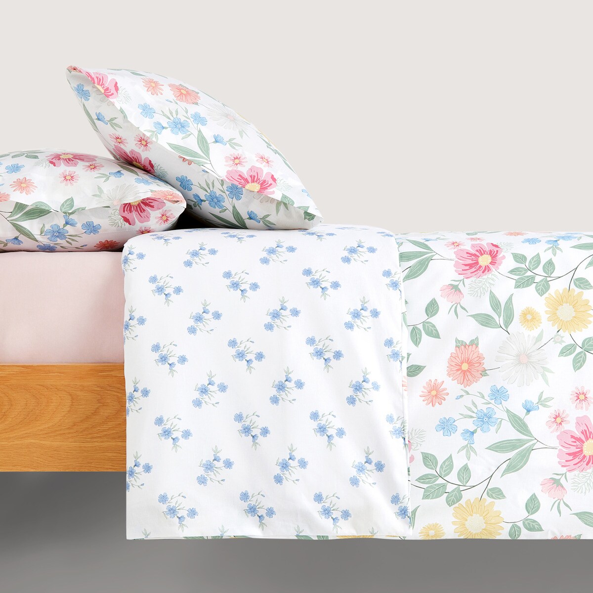 Conjunto de Capa de Edredão Wisteria Multicolor-2
