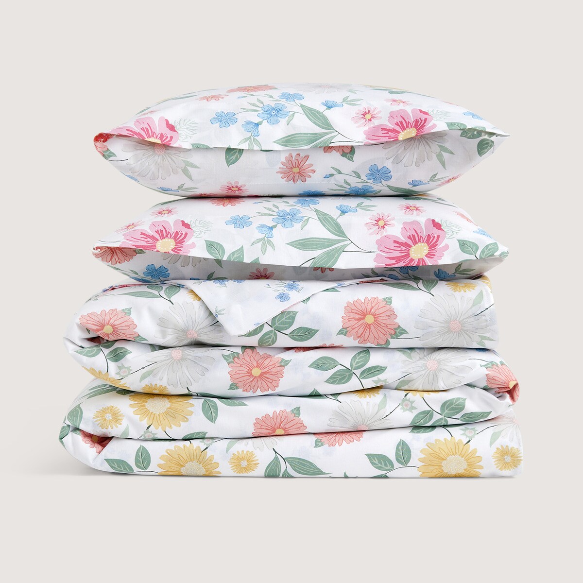 Conjunto de Capa de Edredão Wisteria Multicolor-5