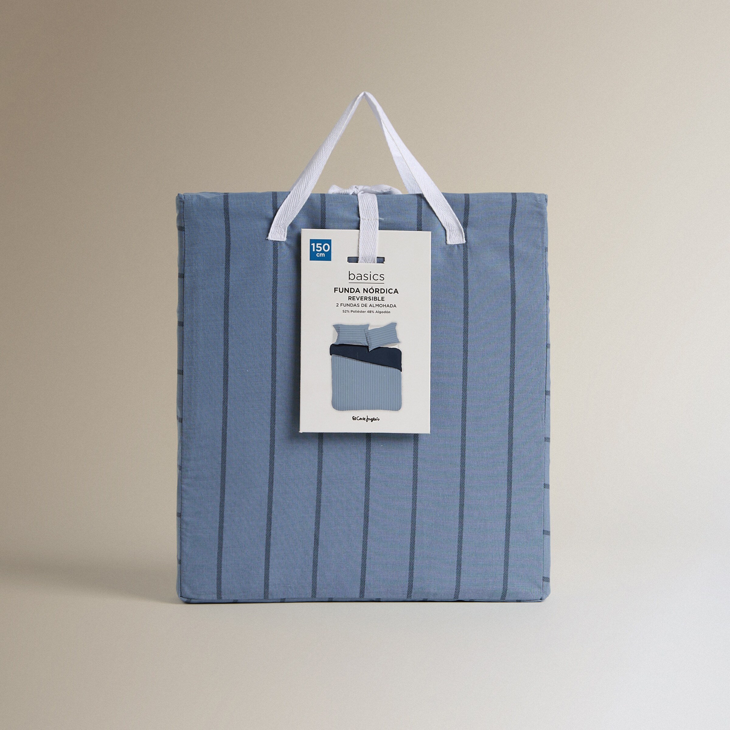 Conjunto de Capa de Edredão Raidat Azul-8