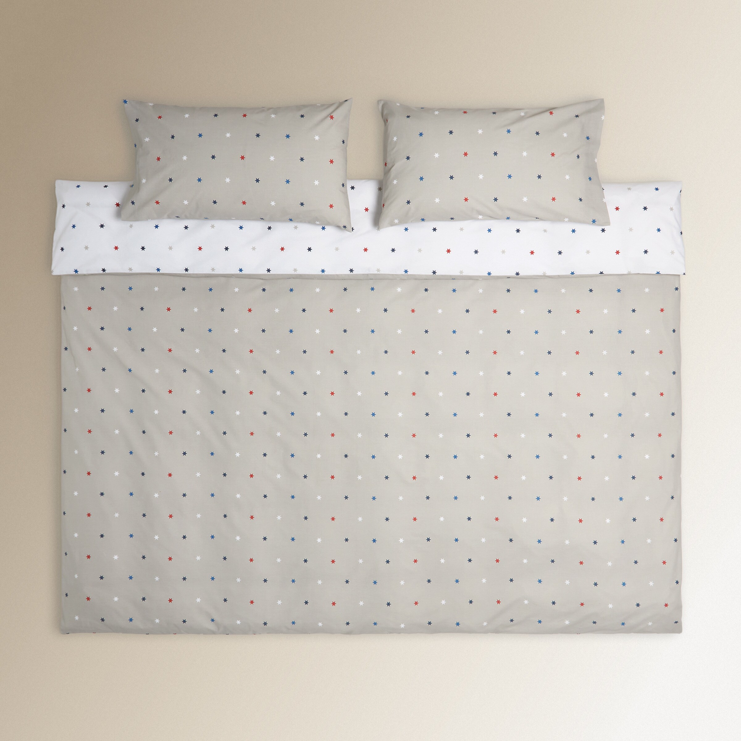 Juego de funda nórdica Sidera Gris-2