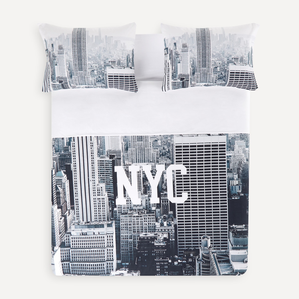 Juego de funda nórdica algodón Midtown Basics El Corte Inglés Gris-1