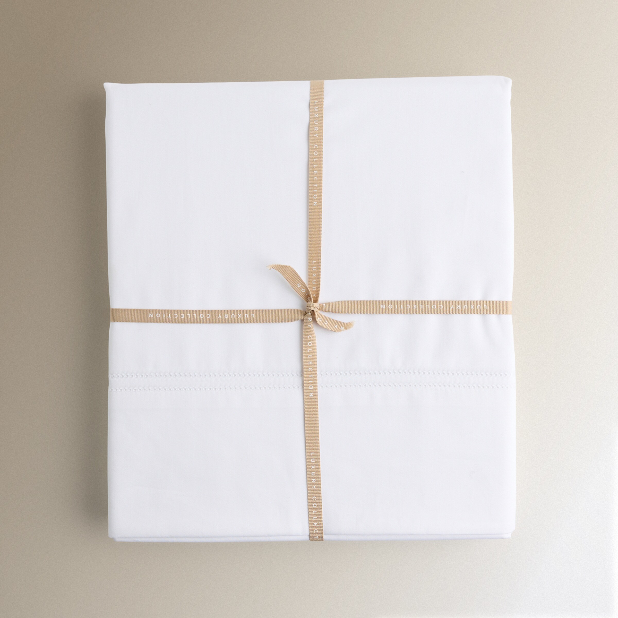 Conjunto de Lençóis de Algodão Egípcio e Cetim 600 Fios Branco-5