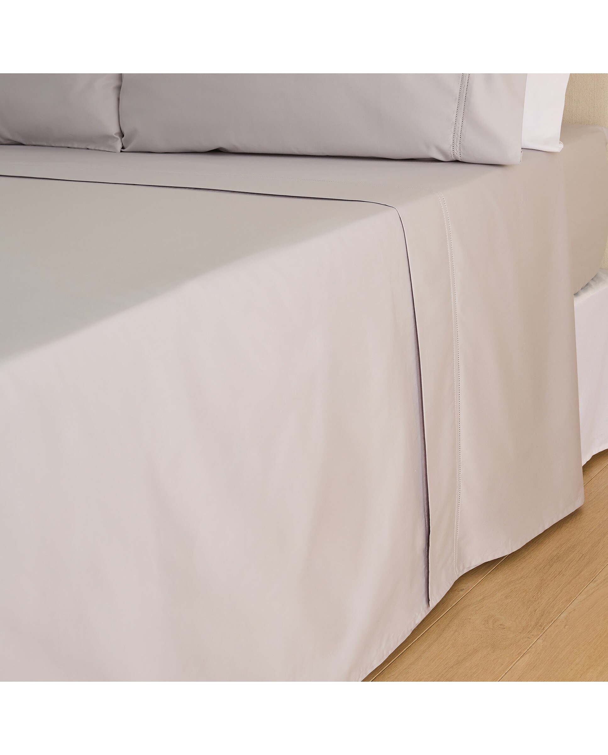 Juego de sábanas algodón egipcio Satén 600 hilos El Corte Inglés - Perla Cama 90 cm Perla-2