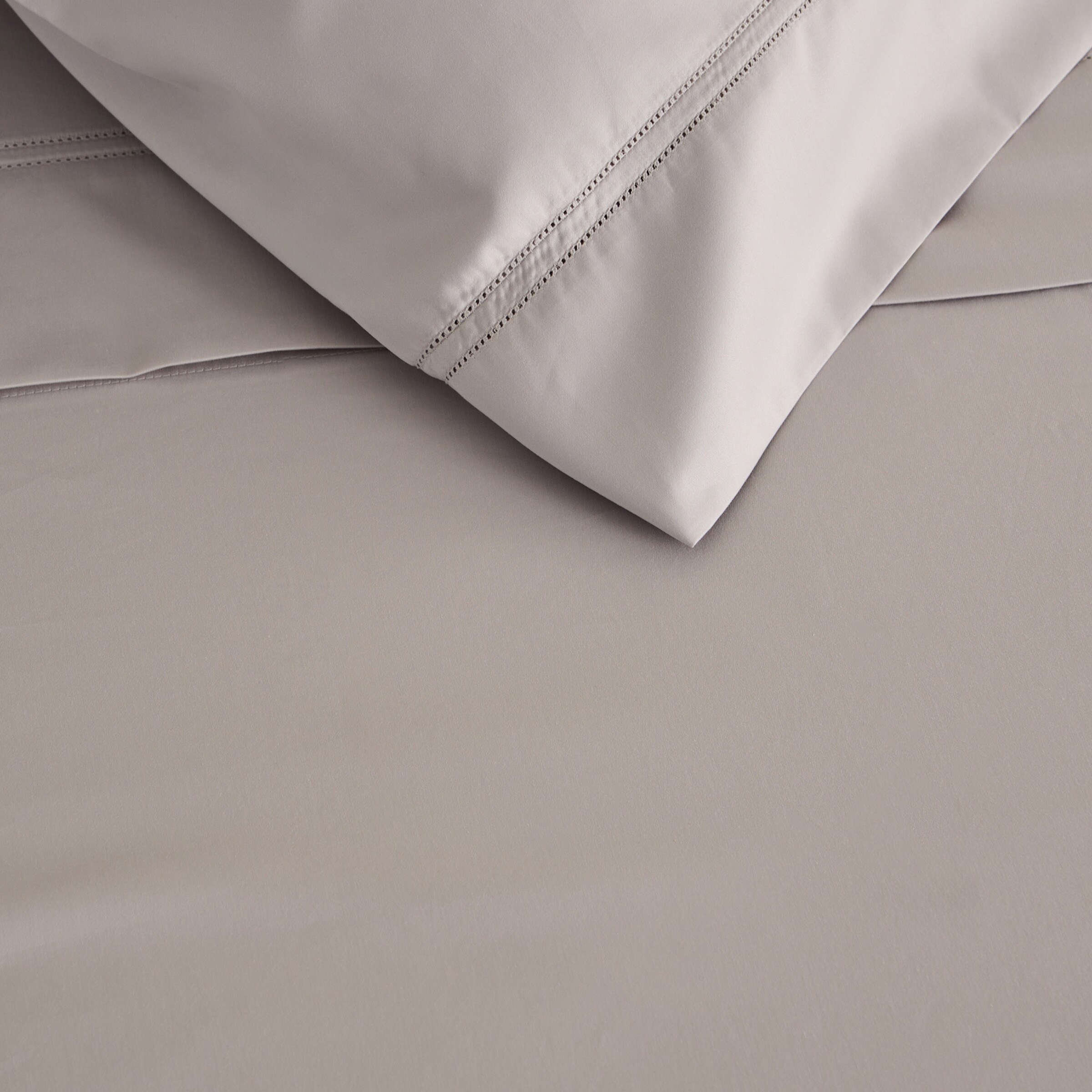 Juego de sábanas algodón egipcio Satén 600 hilos El Corte Inglés - Perla Cama 90 cm Perla-3