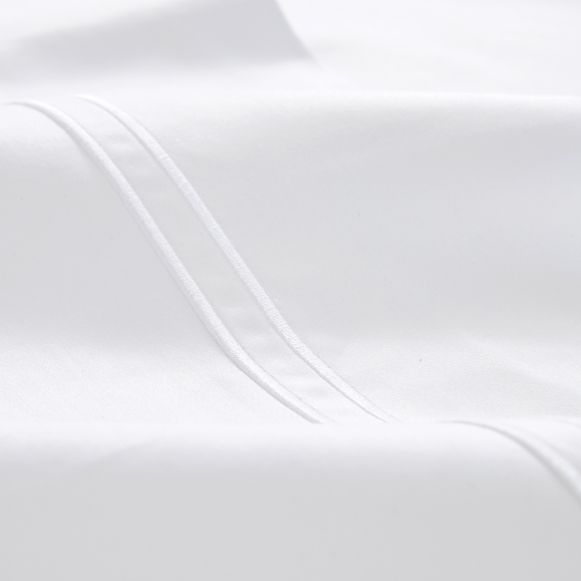 Juego de sábanas algodón egipcio Satén 1000 hilos El Corte Inglés - Blanco Cama 90 cm Blanco-3