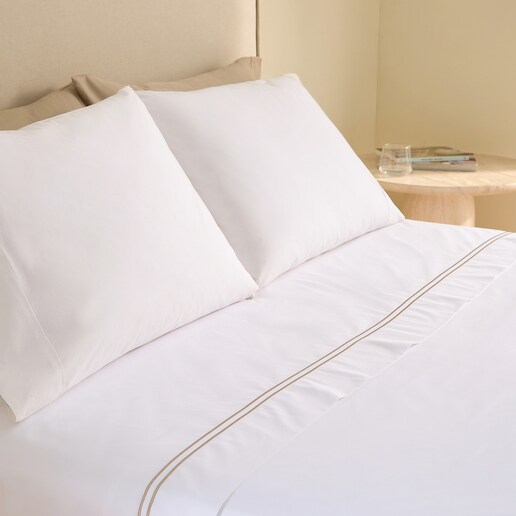 Juego de sábanas percal algodón egipcio 400 hilos Hotel El Corte Inglés