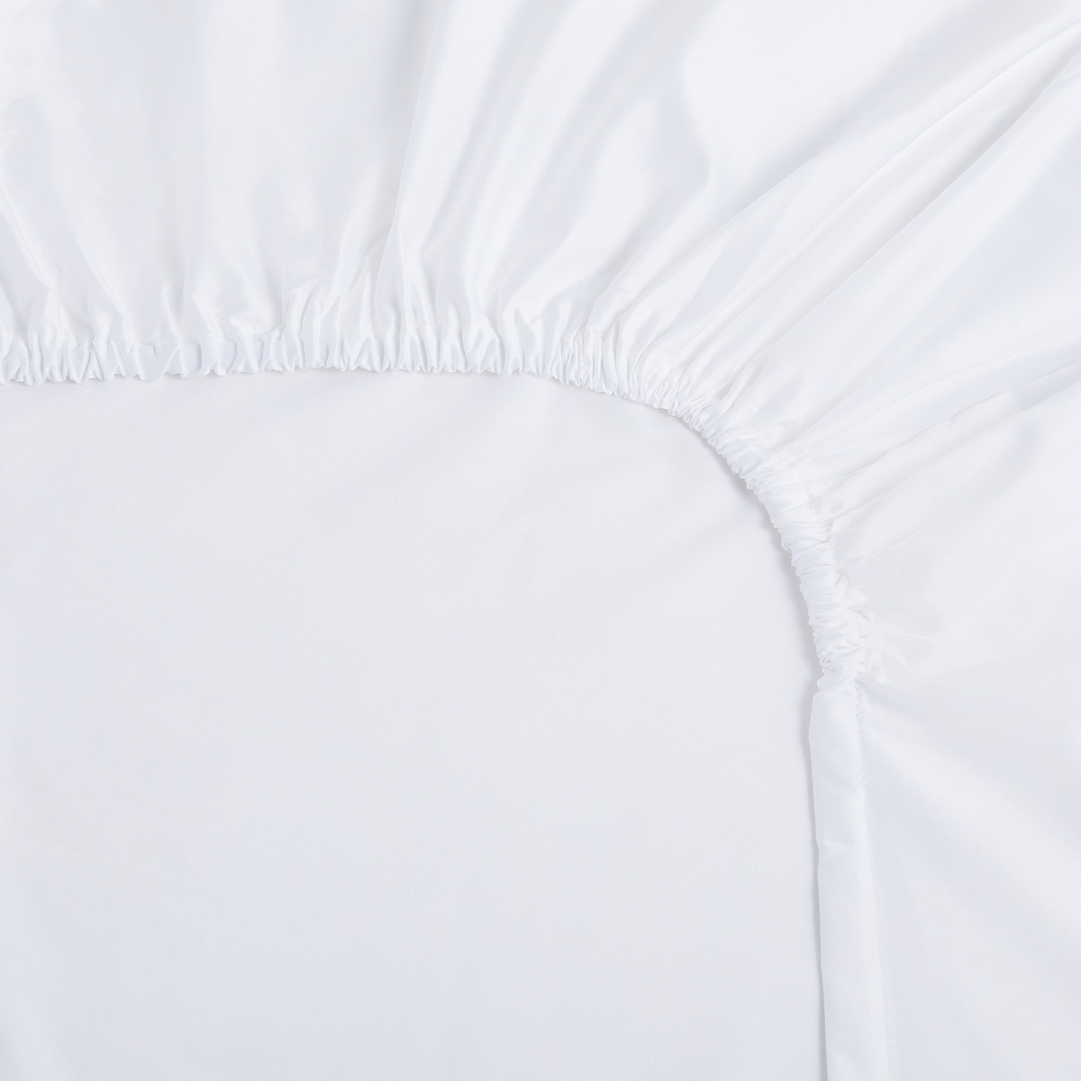Lençol de Baixo Ajustável de Algodão Egípcio Cetim 600 Fios Platabanda - 40 cm Branco-2