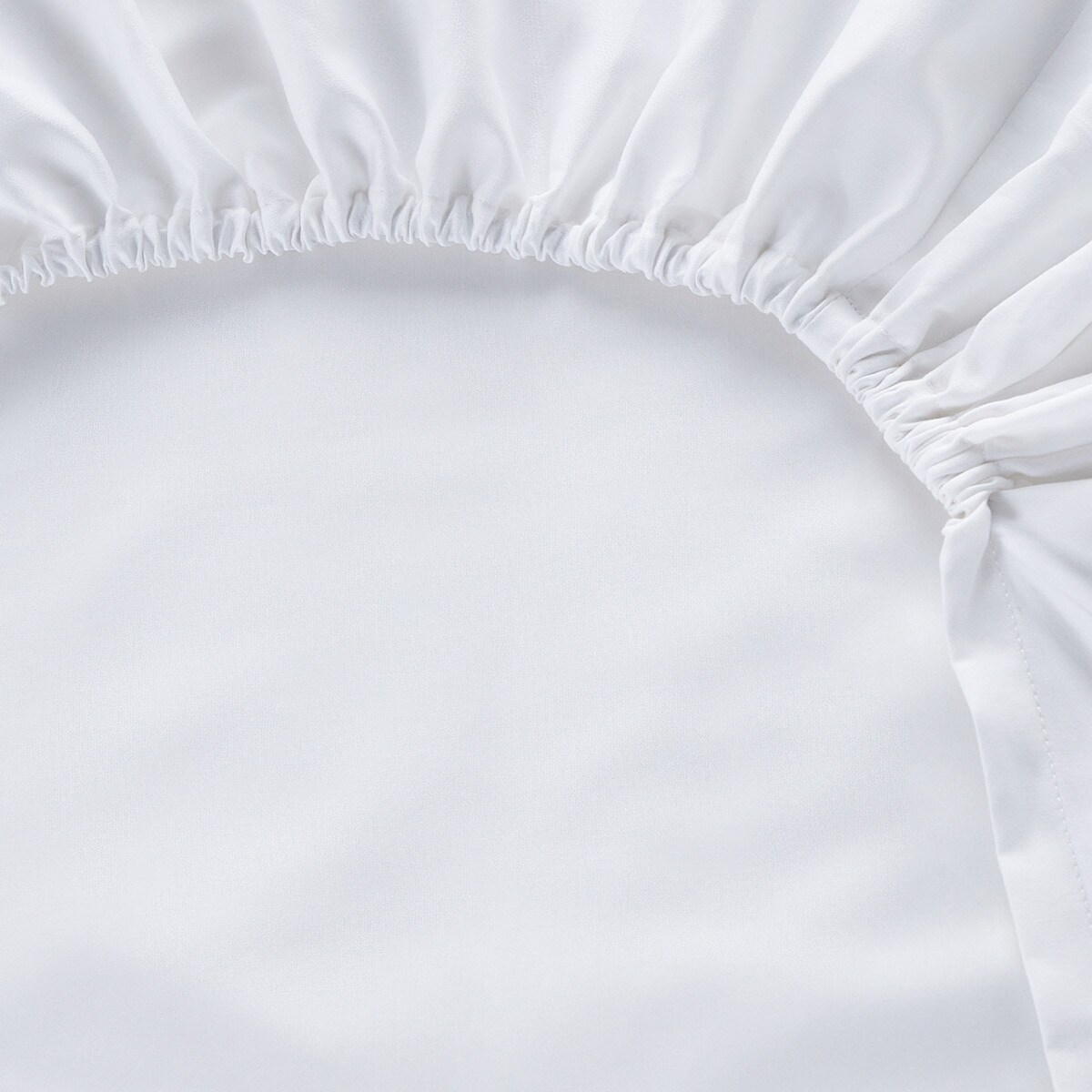 Lençol de Baixo Ajustável Platibanda Algodão Seda - 40 cm Branco-2