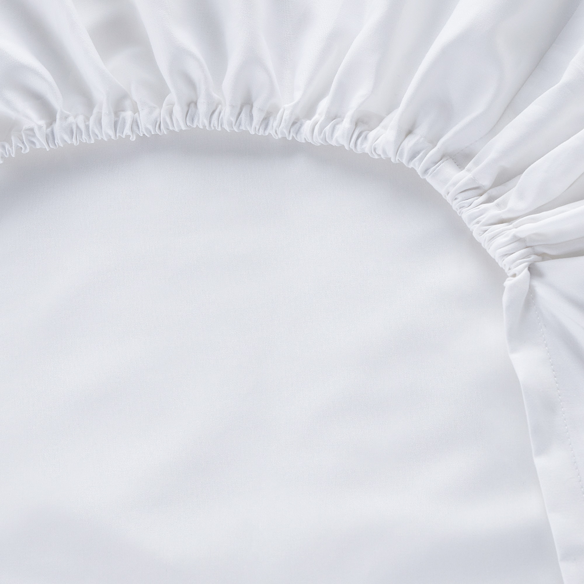 Lençol de Baixo Ajustável Platibanda Algodão Seda - 40 cm Branco-2