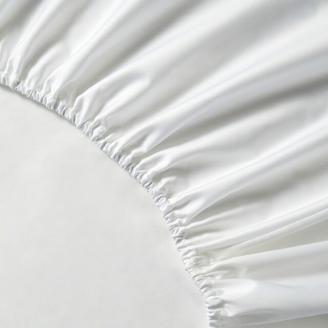 Sábana bajera ajustable algodón egipcio Satén 600 hilos platabanda 40 cm El Corte Inglés