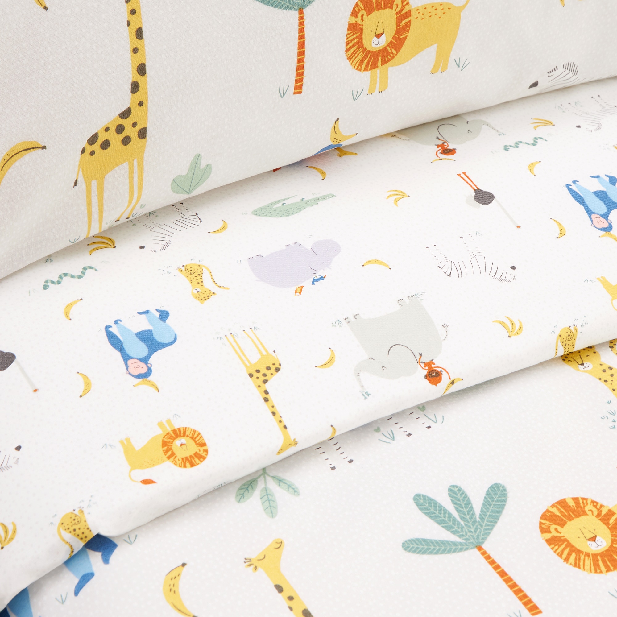 Conjunto de Capa de Edredão Infantil Savana Multicolor-2