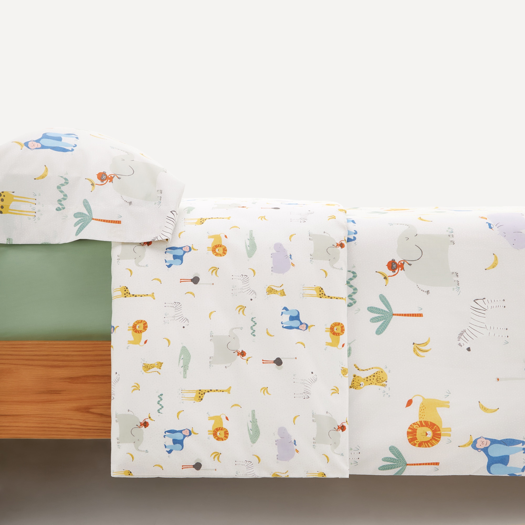 Conjunto de Capa de Edredão Infantil Savana Multicolor-3
