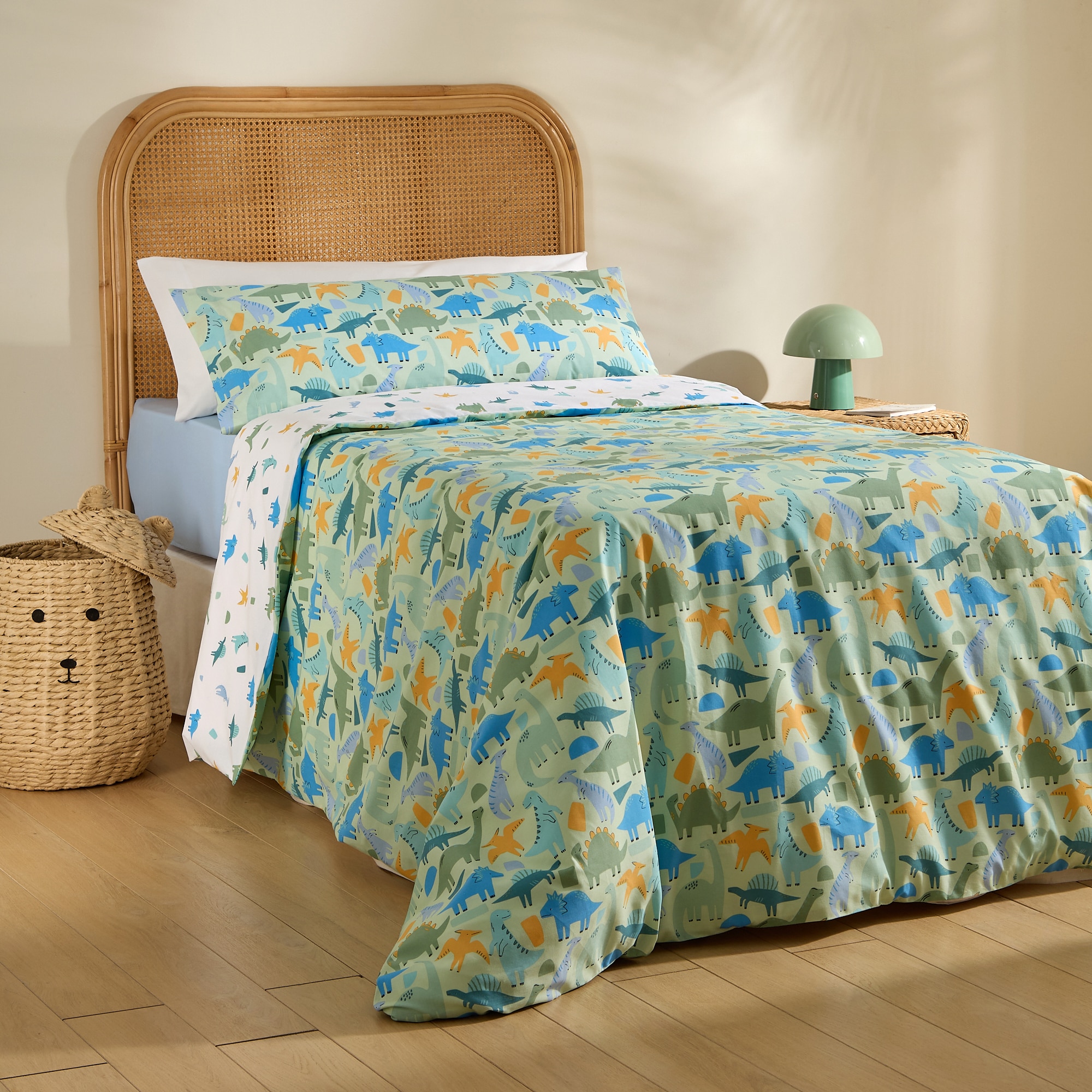 Conjunto de Capa de Edredão Dinos Multicolor-1