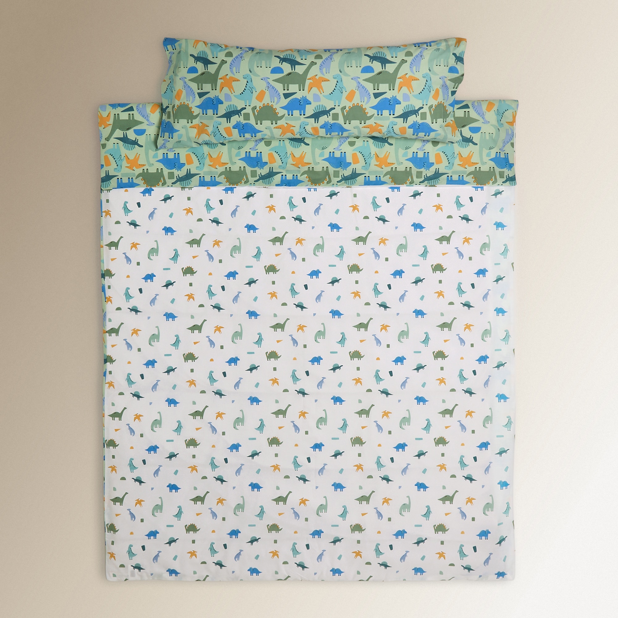 Conjunto de Capa de Edredão Dinos Multicolor-3