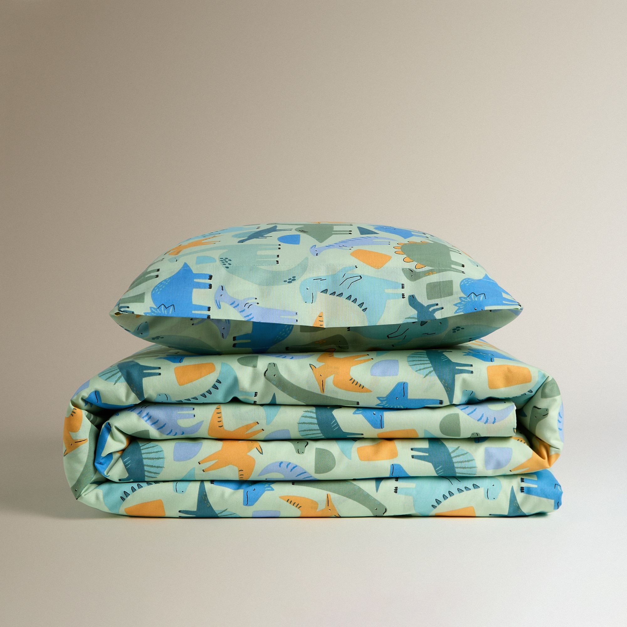 Conjunto de Capa de Edredão Dinos Multicolor-7