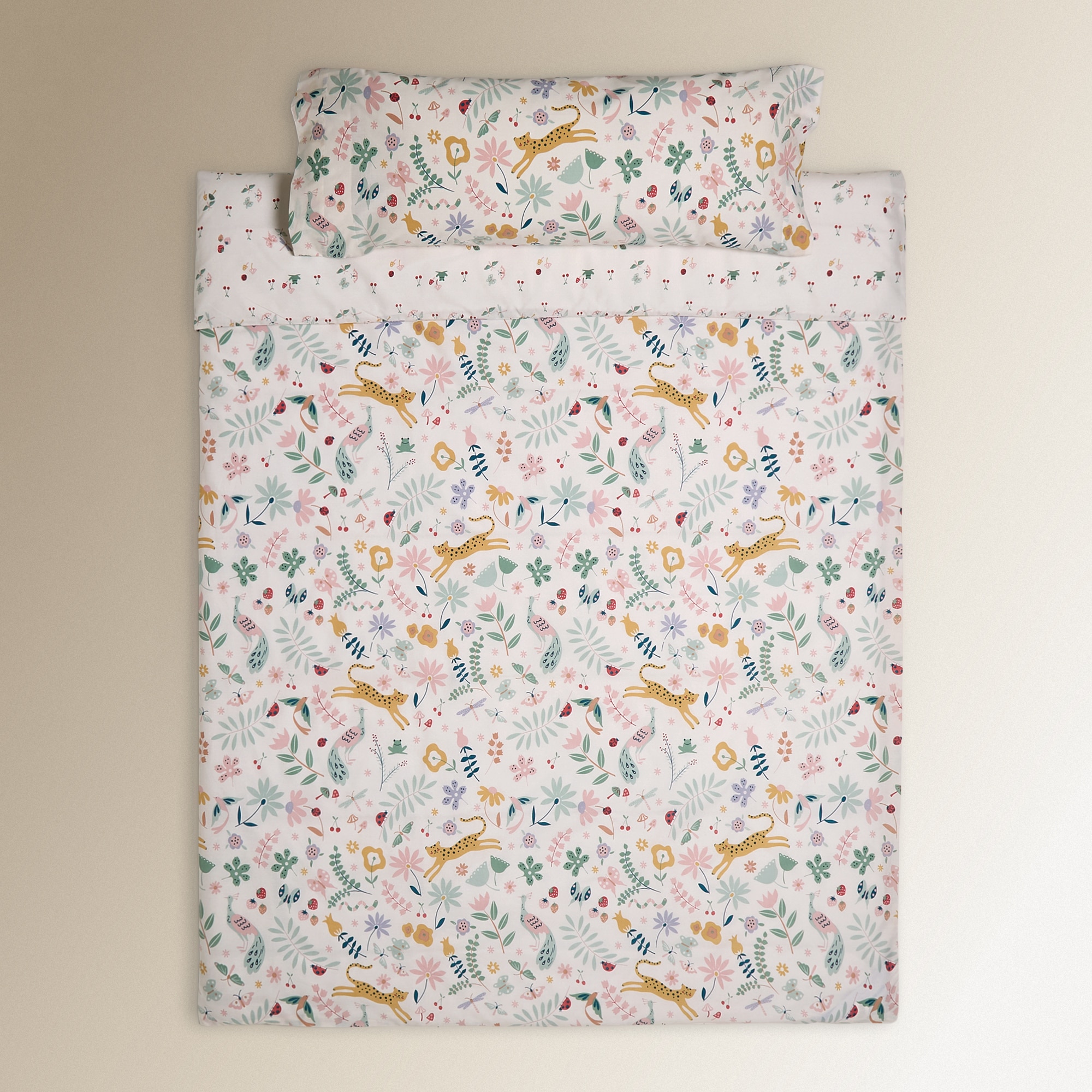 Juego de funda nórdica Jardín Multicolor-2