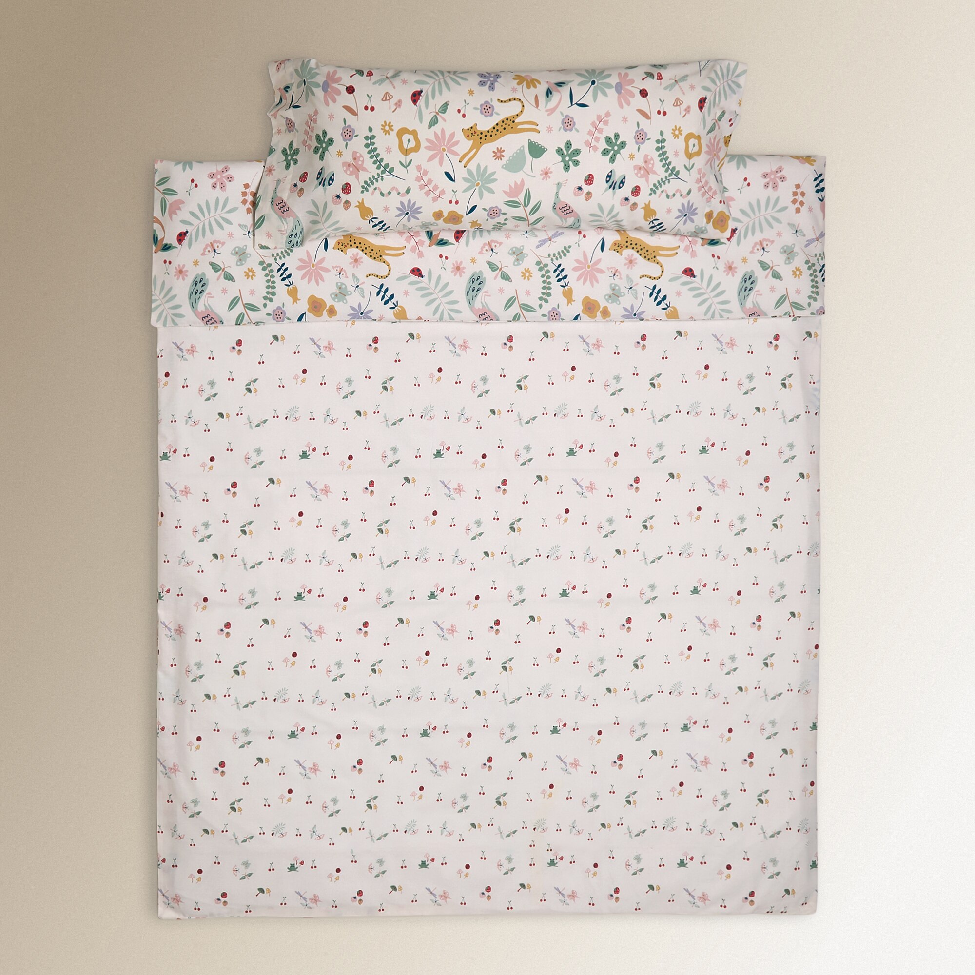 Juego de funda nórdica Jardín Multicolor-3