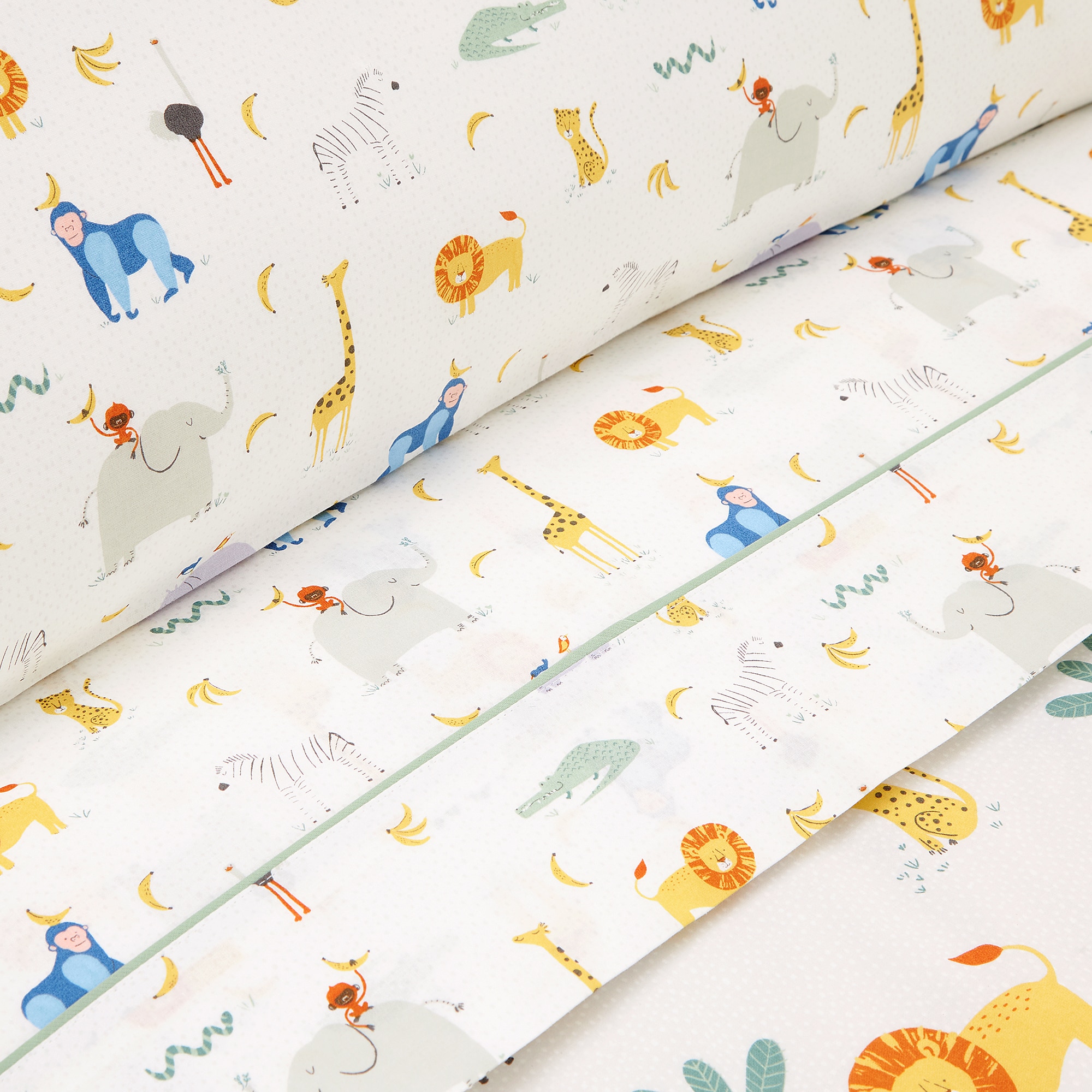 Conjunto de Lençóis Infantis com Lençol de Baixo Savana Multicolor-2