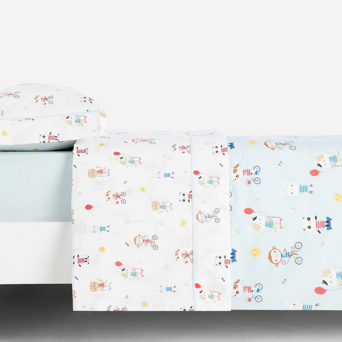 Imagen 0 de Juego de sábanas con bajera Parque Basics El Corte Inglés