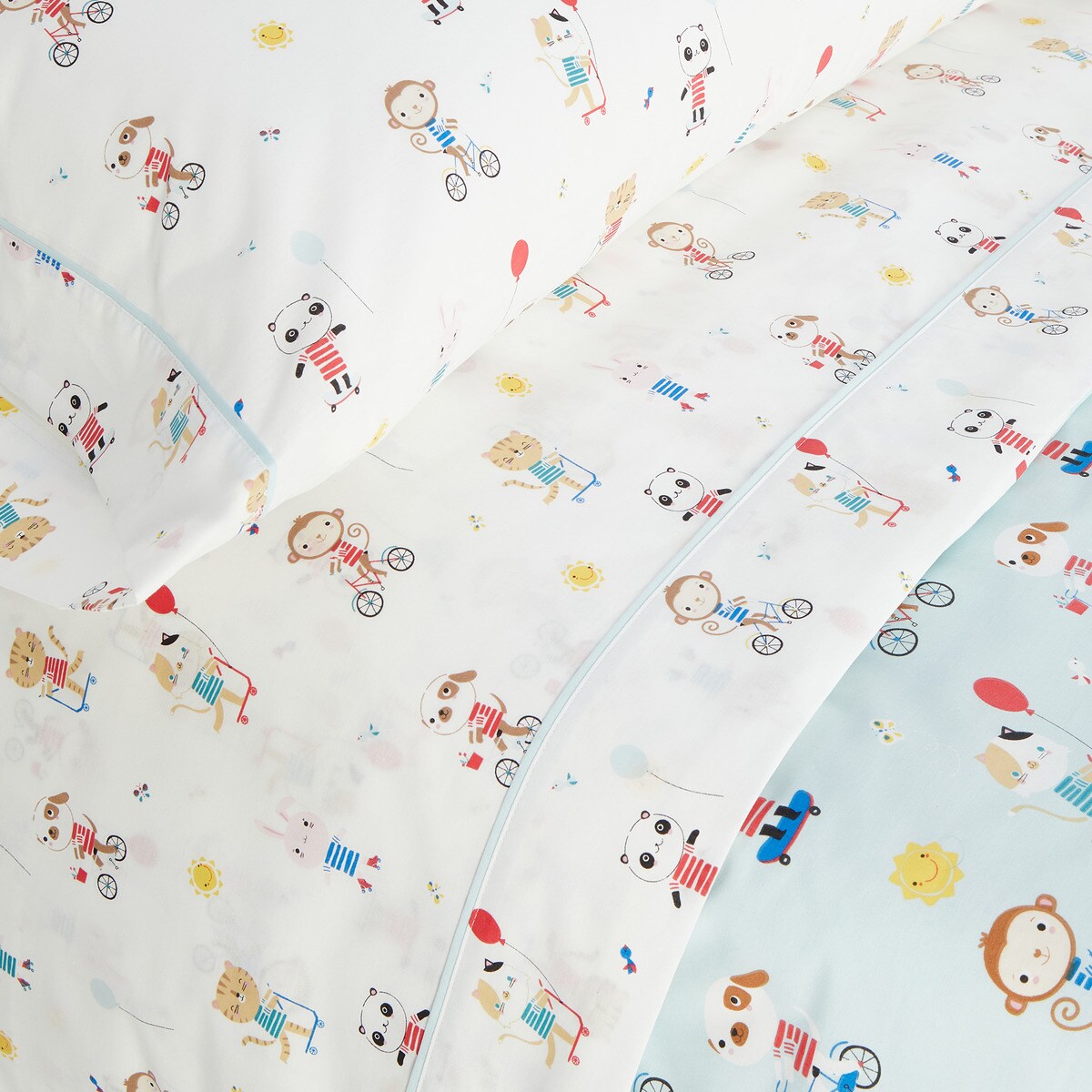 Juego de sábanas con bajera Parque Basics El Corte Inglés Multicolor-2