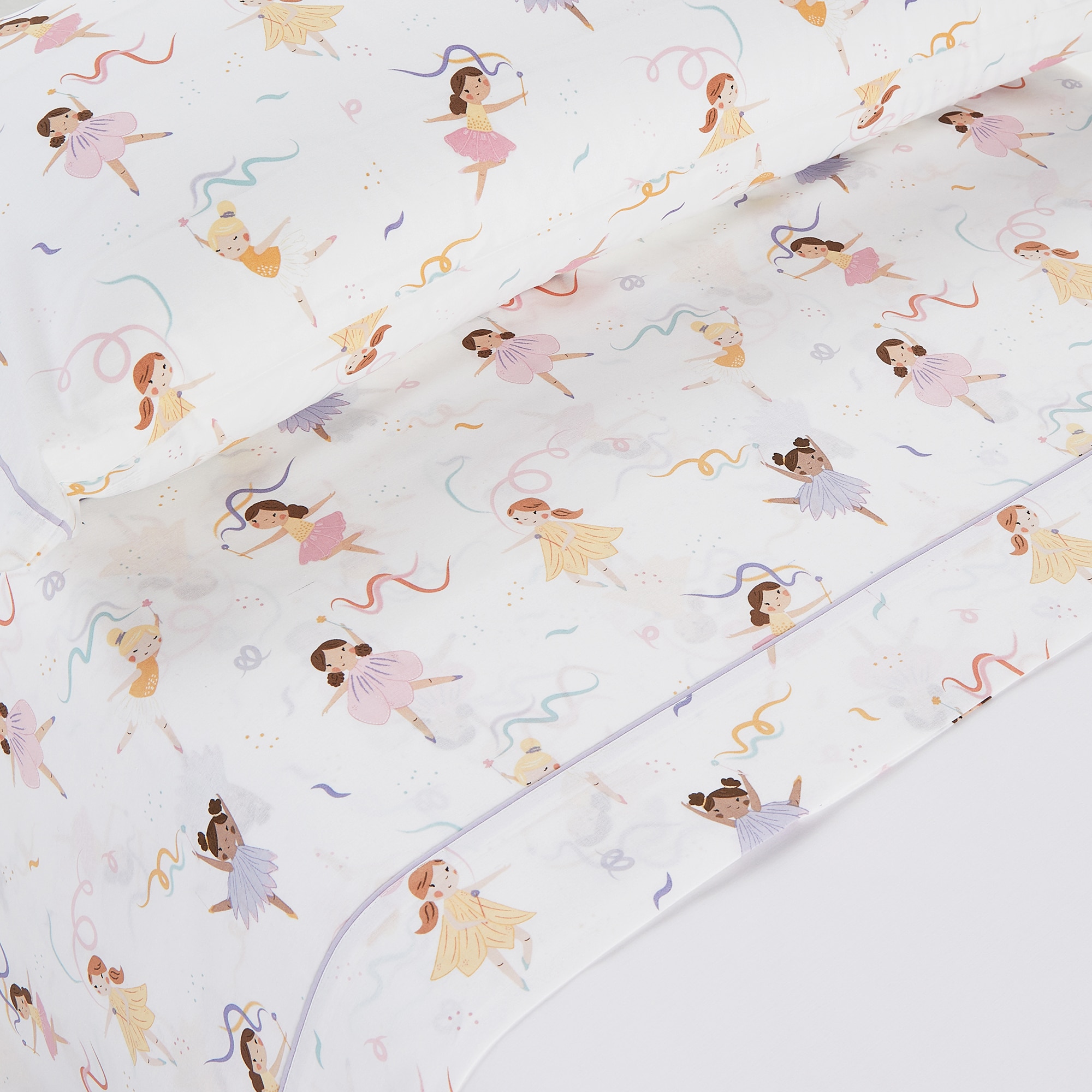 Imagen 0 de Juego de sábanas infantil con bajera Hadas Basics El Corte Inglés