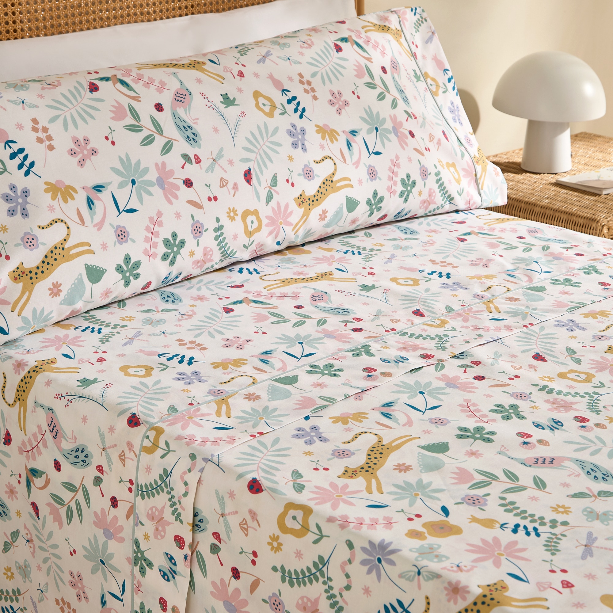 Imagen 0 de Juego de sábanas con bajera Jardín