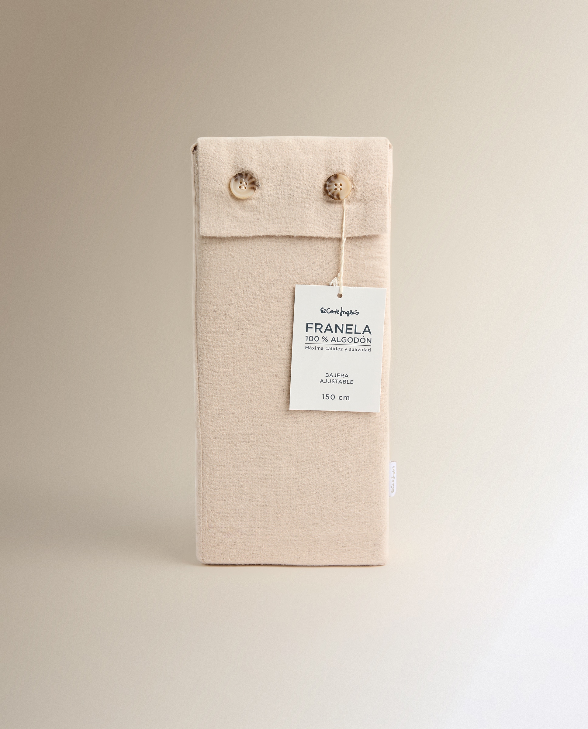 Sábana bajera franela Everest - Beige Cama 90 cm Beige-5