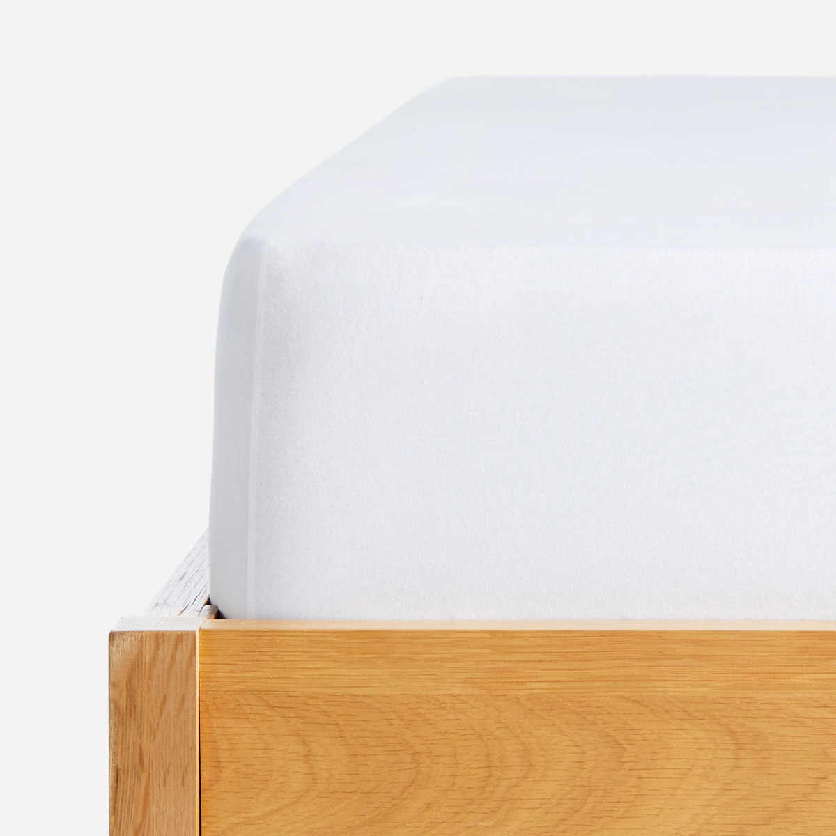 Sábana bajera ajustable algodón Jersey New El Corte Inglés - Blanco Cama 90 cm Blanco-1