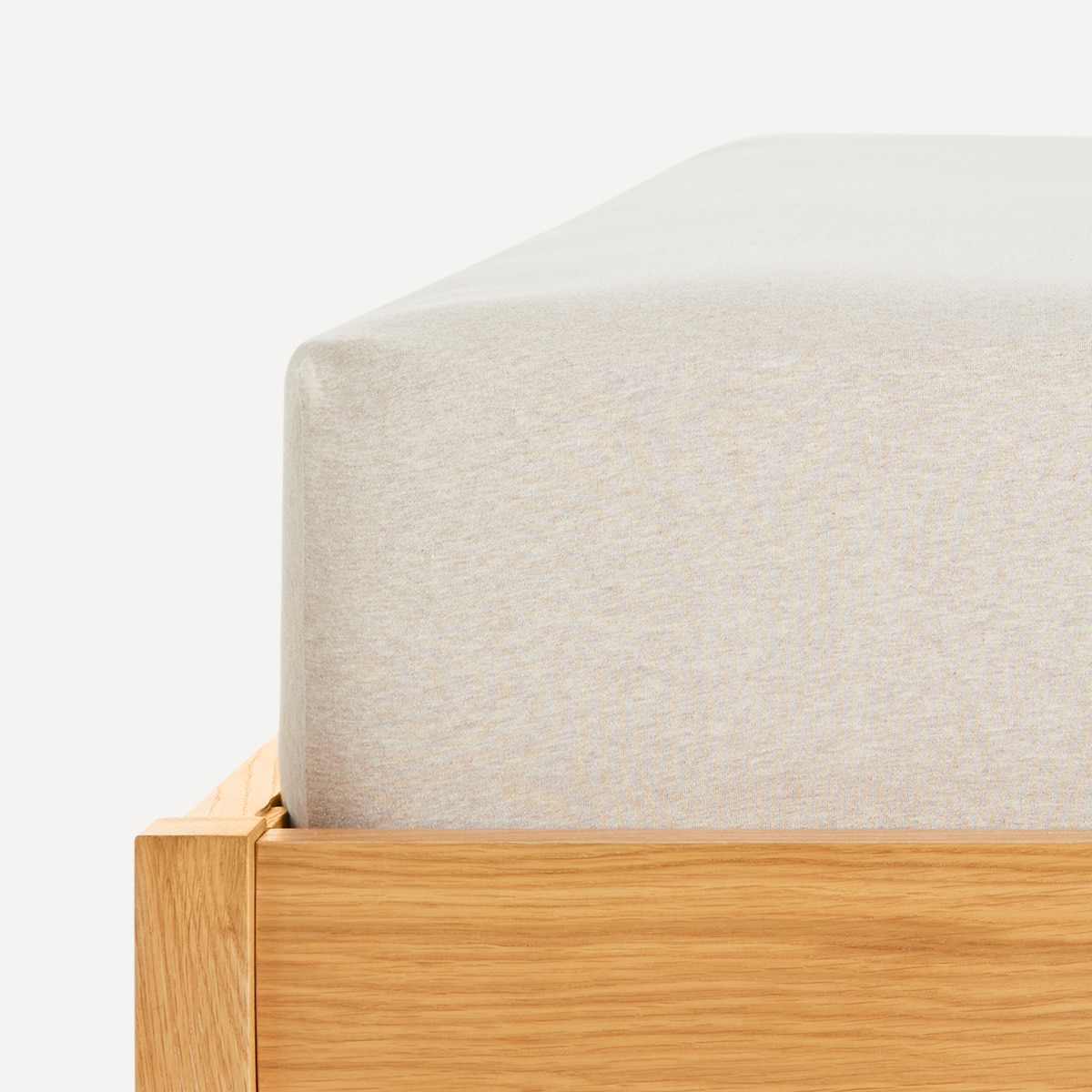 Sábana bajera ajustable algodón Jersey New El Corte Inglés - Beige Cama 90 cm Beige-1