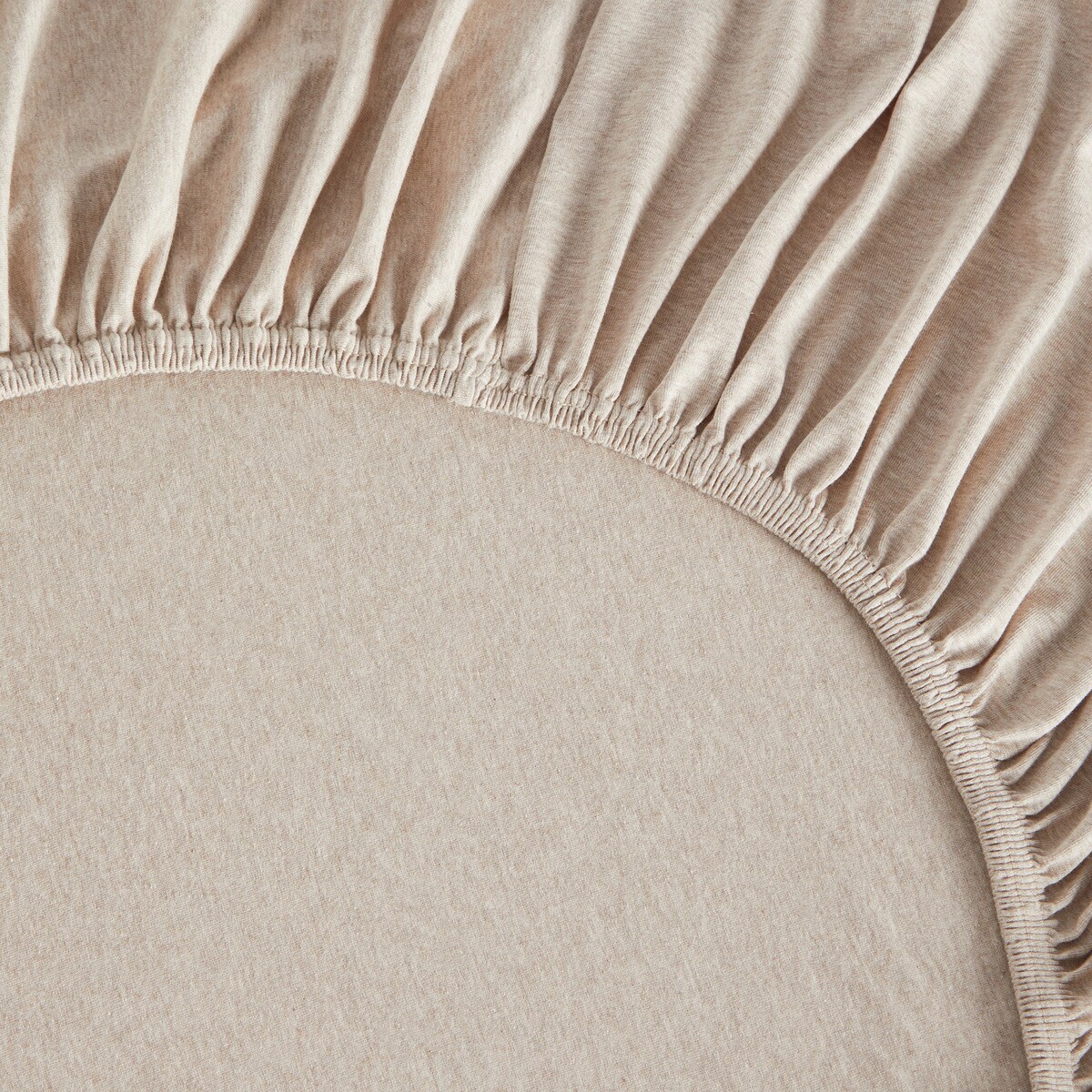 Sábana bajera ajustable algodón Jersey New El Corte Inglés - Beige Cama 90 cm Beige-2