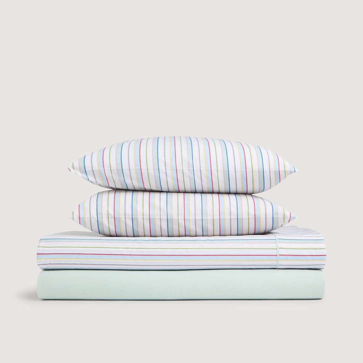 Juego de sábanas con bajera Viste Basics El Corte Inglés Multicolor-4