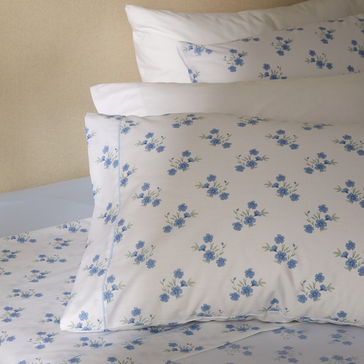Juego de sábanas con bajera Bluebell Basics El Corte Inglés Azul-4