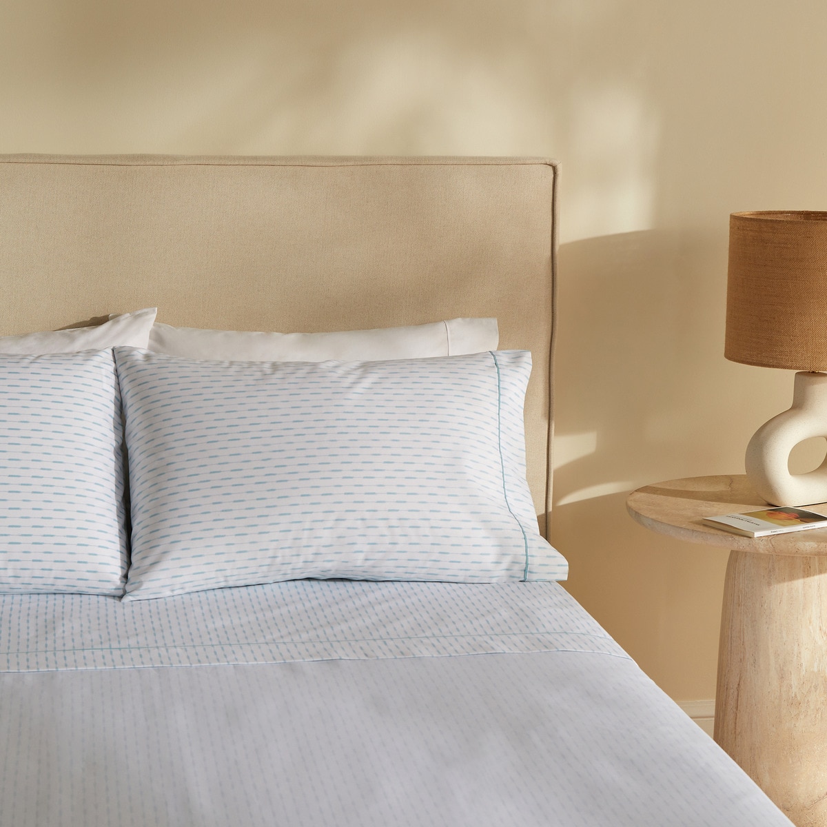 Conjunto de Lençóis com Lençol Ajustável Vallarta Azul-1