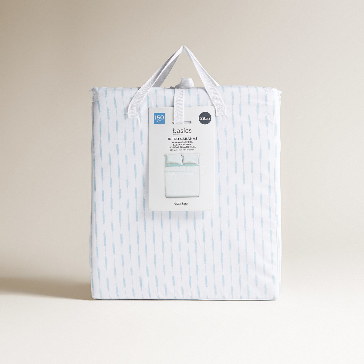 Conjunto de Lençóis com Lençol Ajustável Vallarta Azul-7