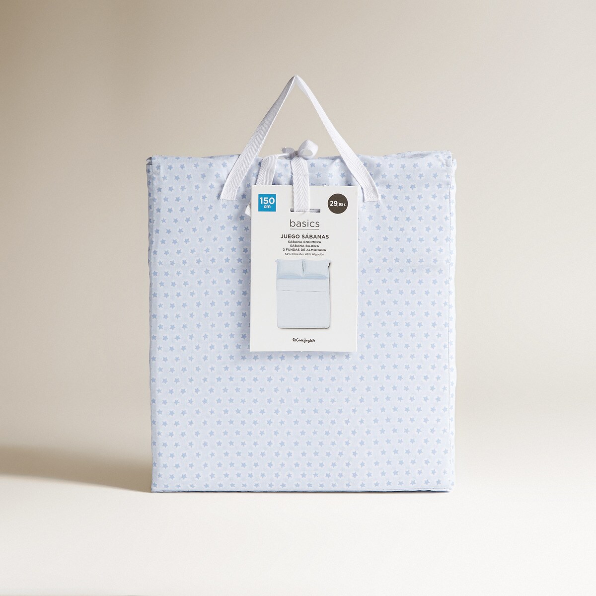 Conjunto de Lençóis com Lençol Ajustável Skat Azul-7