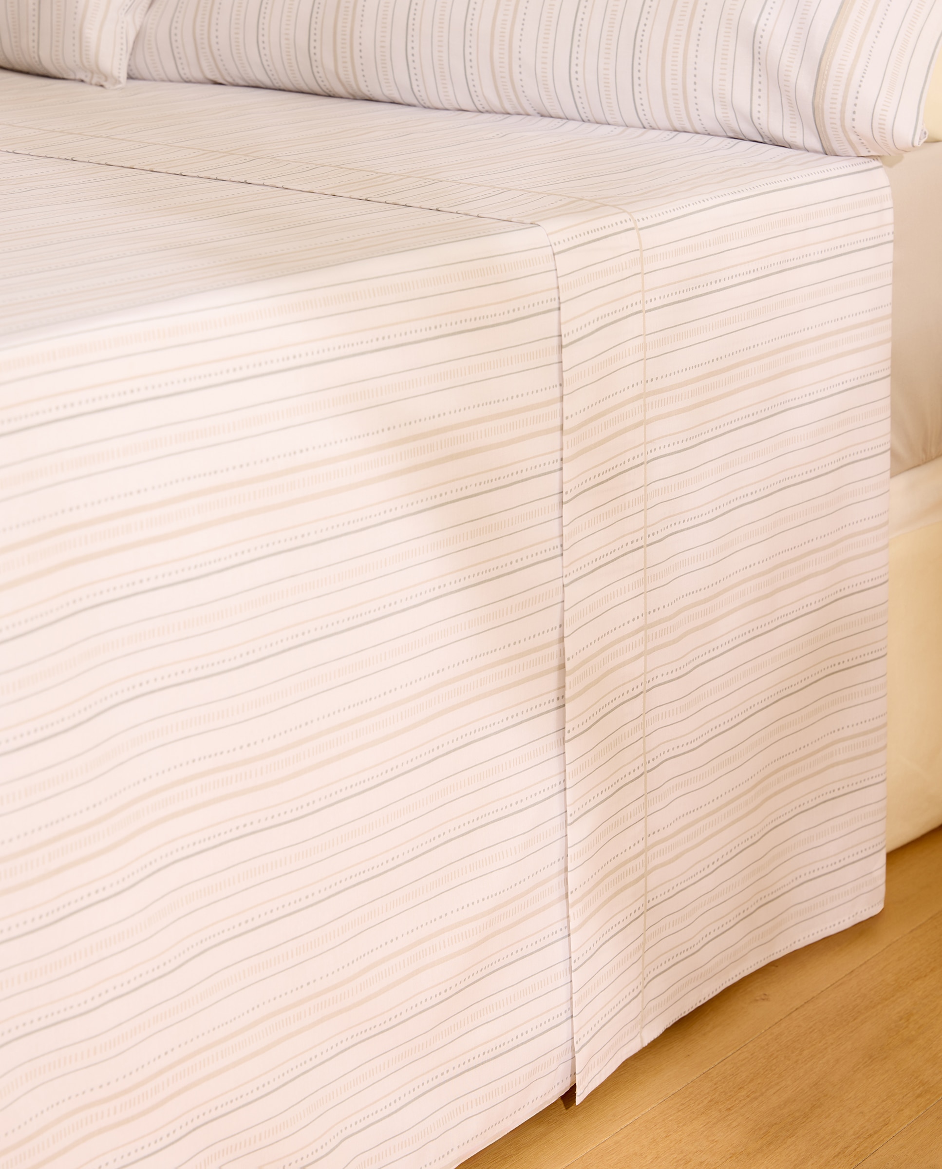 Jogo de lençóis com lençol ajustável Andrea Cinzento-2