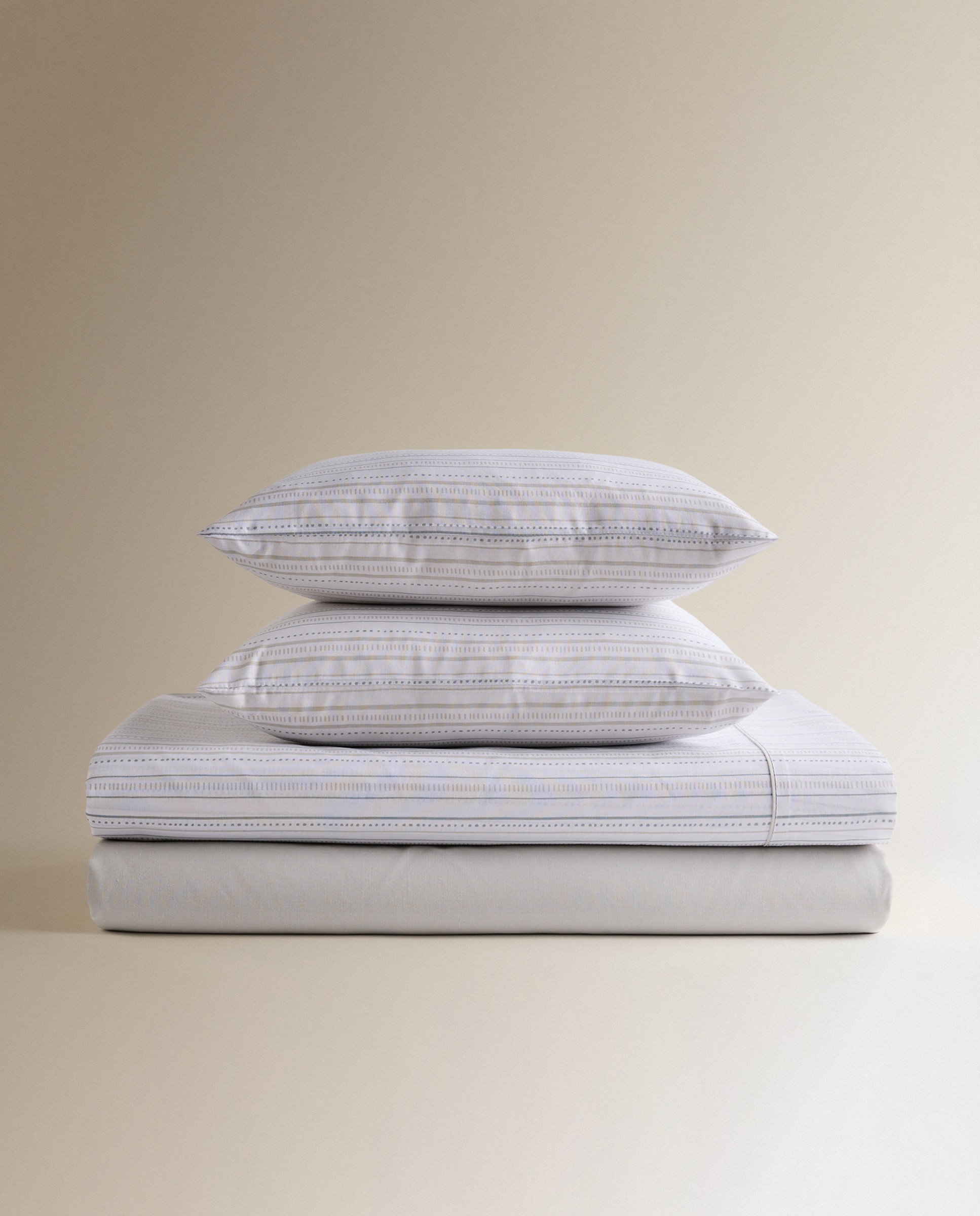 Jogo de lençóis com lençol ajustável Andrea Cinzento-5