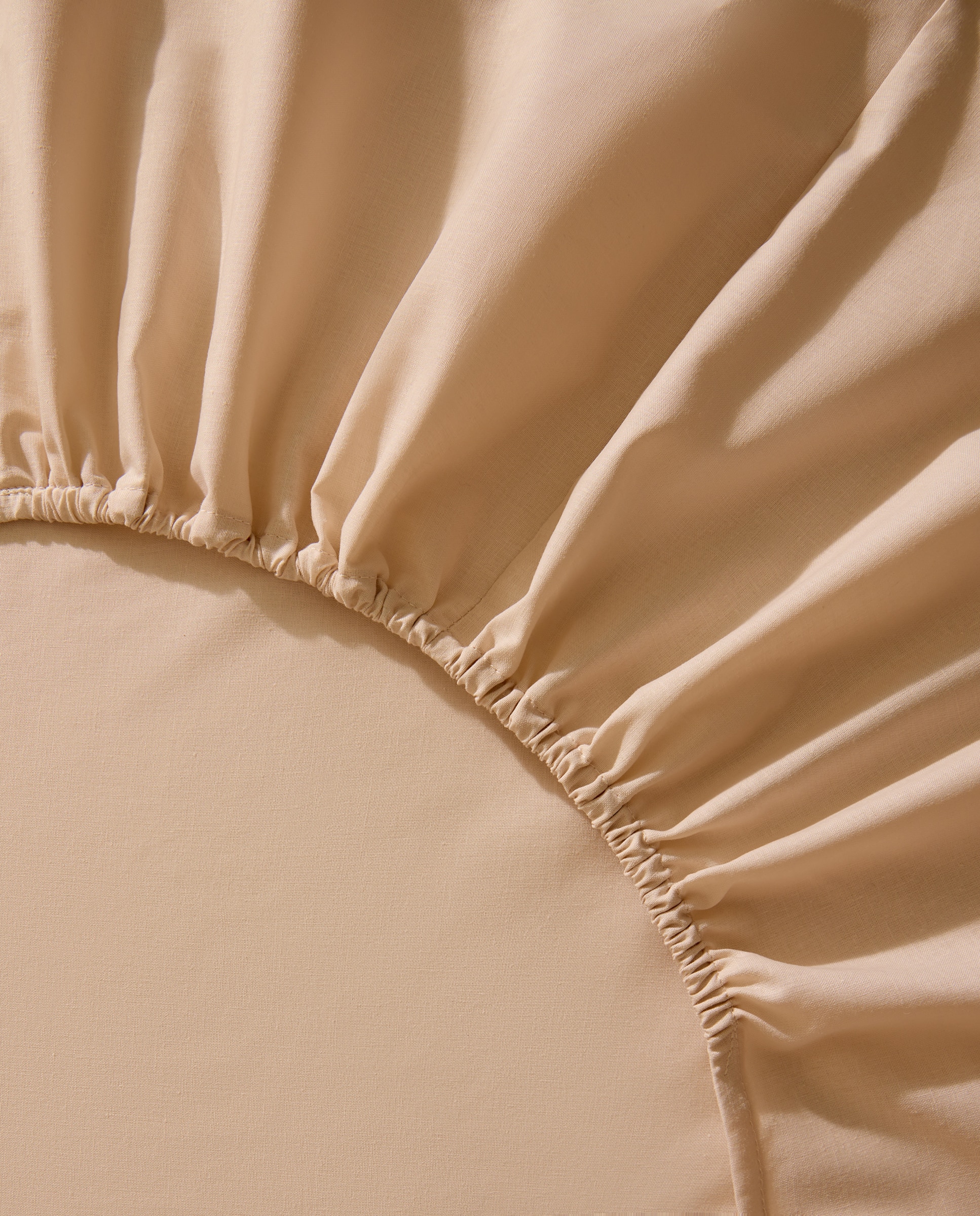 Jogo de lençóis com lençol ajustável Pansey Bege-5