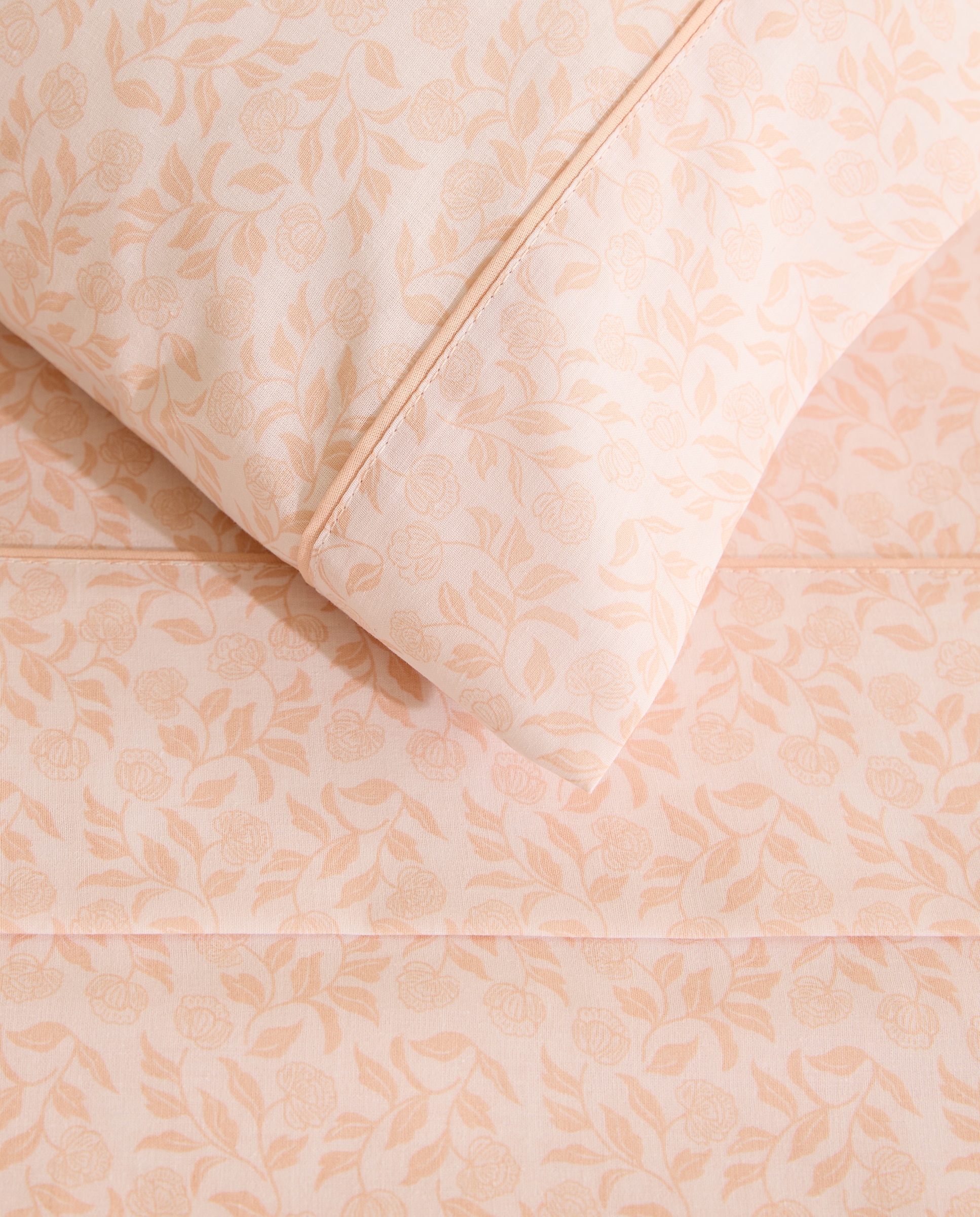 Jogo de lençóis com lençol ajustável Pansey Rosa-3