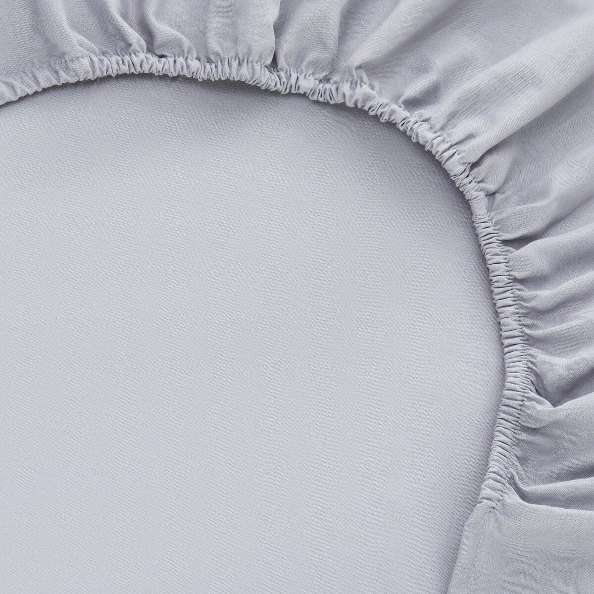 Conjunto de Lençóis com Lençol de Baixo de Algodão Vainica New Basics Cinzento-4