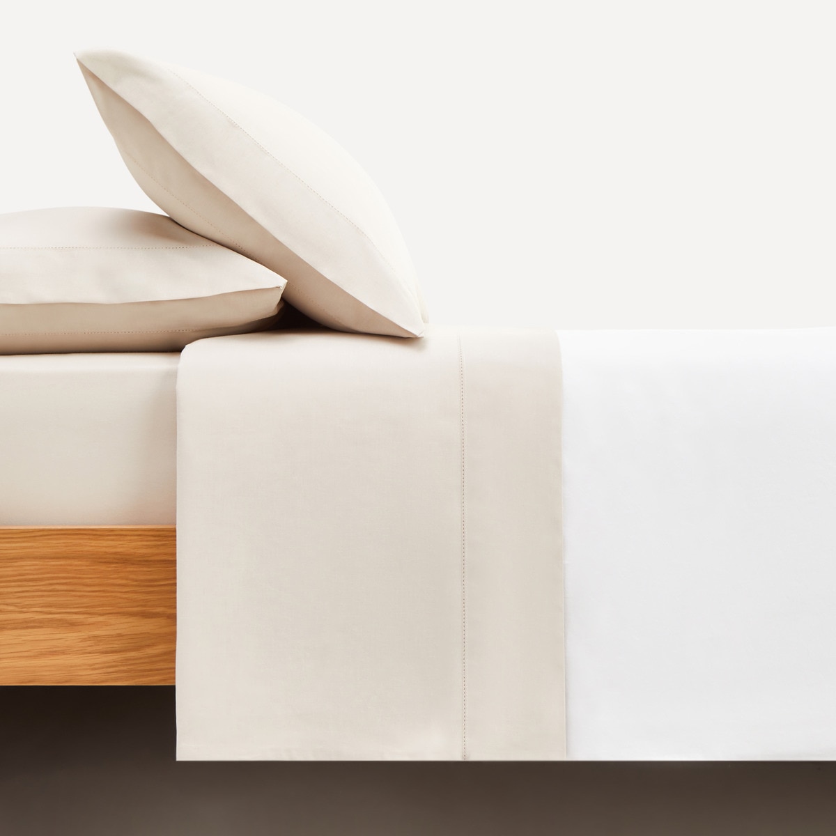 Imagem 0 de Conjunto de Lençóis com Lençol de Baixo de Algodão Vainica New Basics