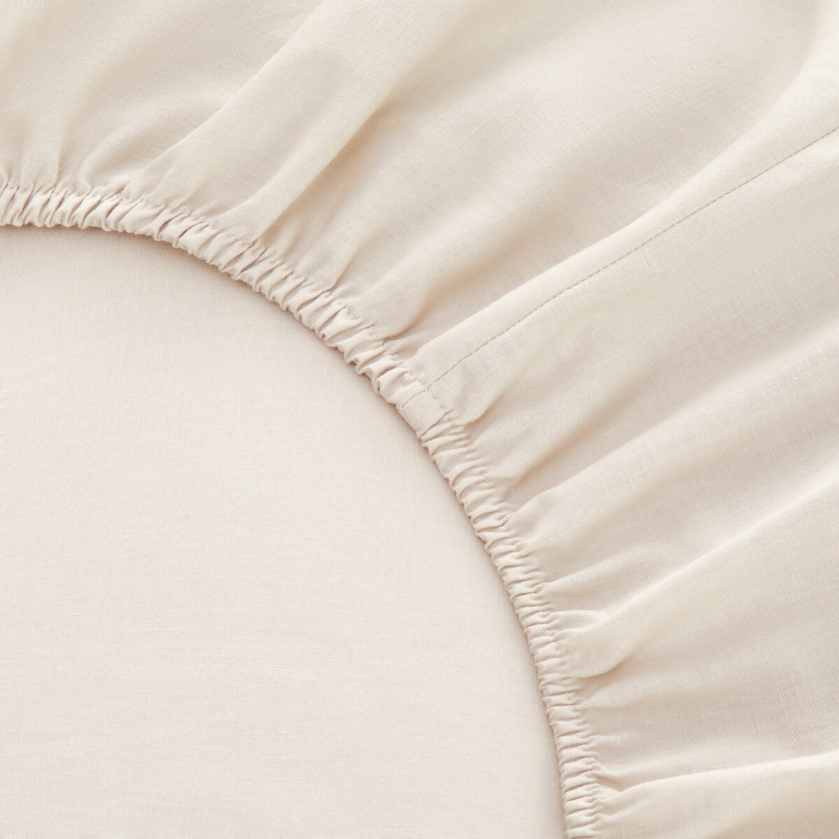 Juego de sábanas con bajera algodón Vainica New Basics El Corte Inglés Beige-4