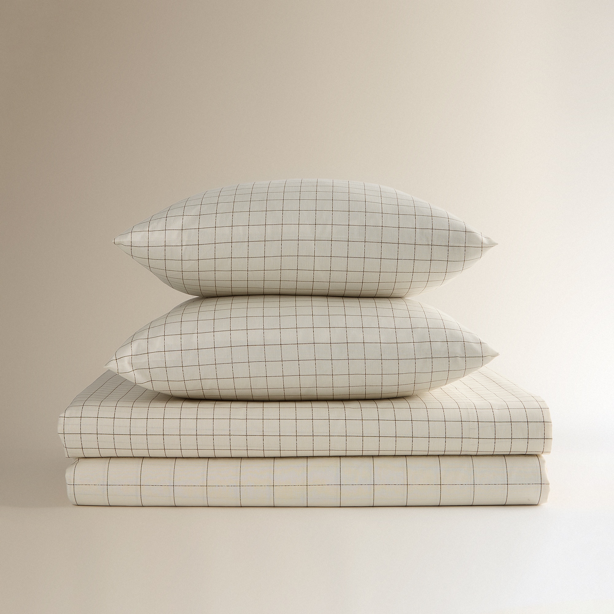 Juego de sábanas con bajera Kaja - Beige Cama 150 cm Beige-7