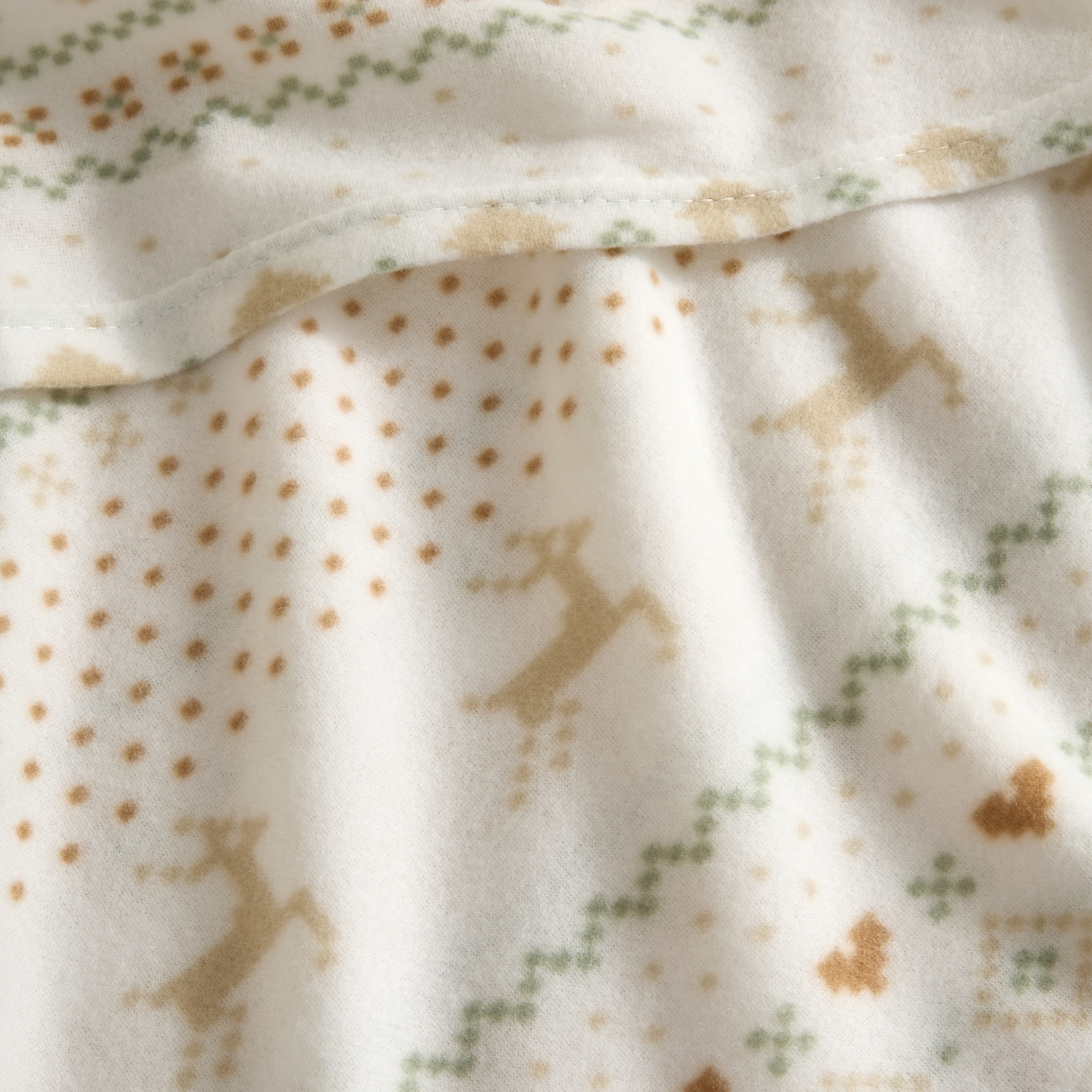 Juego de sábanas con bajera pirineo Yukon Beige-3